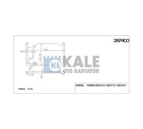 MAZDA KLİMA RADYATÖRÜ MAZDA 323 89-94 600x337x22 KALE