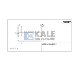 MAZDA KLİMA RADYATÖRÜ MAZDA 323 98- 1.6 FAMILIA 625x288x18 KALE