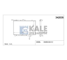 MAZDA SU RADYATÖRÜ (AT) MAZDA 323 90-95 1.6 SEDAN KALE