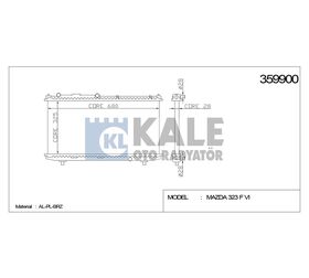 MAZDA SU RADYATÖRÜ (MT) MAZDA 323 98- 1.5 1.8 325x678x22 KALE
