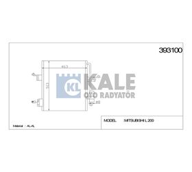 MITSUBISHI KLİMA RADYATÖRÜ L200 06- TRITON 467x513x16 KALE
