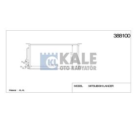 MITSUBISHI KLİMA RADYATÖRÜ LANCER 96-03 696x338x16 KALE