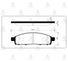 MITSUBISHI L200 ÖN FREN BALATASI 06-17 SECO