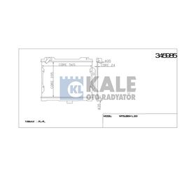 MITSUBISHI SU RADYATÖRÜ (MT) L200 87-99 26mm KALE