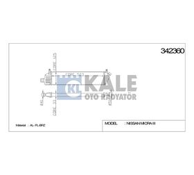 NISSAN INTERCOOLER (ARA SOĞUTUCU) MICRA K12 03-10 1.5DCI KALE