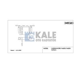 NISSAN INTERCOOLER (ARA SOĞUTUCU) NOTE 06-12 1.5DCI NV200 KALE