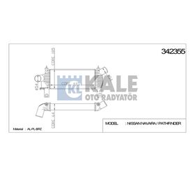 NISSAN INTERCOOLER (ARA SOĞUTUCU) PICK-UP 06- NAVARA PATHFINDER 2.5DCI KALE