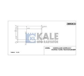 NISSAN KLİMA RADYATÖRÜ MICRA K12 03-10 JUKE 10- NOTE E11 06- 630x348x16 KALE