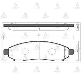 NISSAN PICKUP ÖN FREN BALATASI 06/-  NAVARA  PATFINDER 05/- SECO