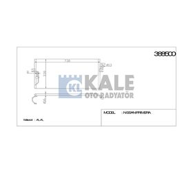 NISSAN PRIMERA KLİMA RADYATÖRÜ 97-00 711x308x16 KALE