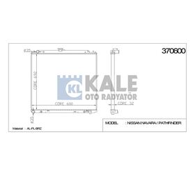 NISSAN SU RADYATÖRÜ (AT) PICKUP 06- NAVARA PATHFINDER 600x688x32 KALE