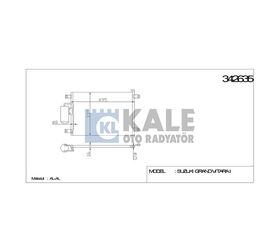 SUZUKI GRAND VITARA KLİMA RADYATÖRÜ 98-03 KALE