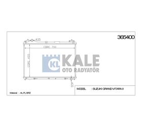 SUZUKI GRAND VITARA SU RADYATÖRÜ (AT) 06/- 1.6 3KAPI 450x698x16 KALE