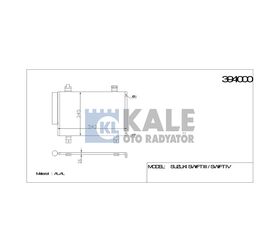 SUZUKI SWIFT KLİMA RADYATÖRÜ 05/- 542x342x16 KALE