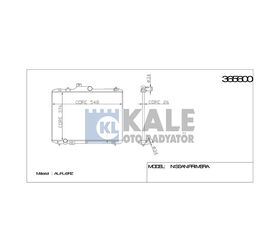 SUZUKI SWIFT SU RADYATÖRÜ (AT) 05/- 375x548x26 KALE