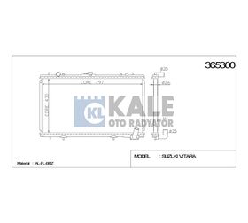SUZUKI VITARA SU RADYATÖRÜ (AT) 88-97 1.6 16V 3KAPI 376x488x26 KALE