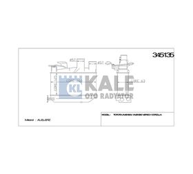 TOYOTA INTERCOOLER (ARA SOĞUTUCU) COROLLA 02-06 D4D AVENSIS 99-08 KALE