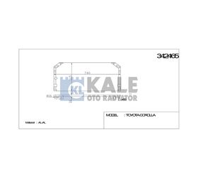 TOYOTA KLİMA RADYATÖRÜ COROLLA 98-02 KALE