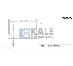 TOYOTA KLİMA RADYATÖRÜ RAV-4 06- 2.0 BENZİNLİ 2.2 DİZEL D4D 686x408x16 KALE