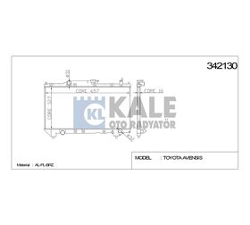 TOYOTA SU RADYATÖRÜ (MT) AVENSIS 2.0 97-00 KALE