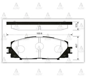 TOYOTA YARIS ÖN FREN BALATASI 06/- 11/-14/- MAZDA 2  FIESTA SECO