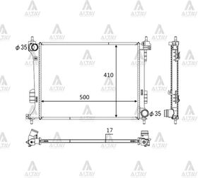 HYUNDAI i20 SU RADYATÖRÜ BENZİNLİ 1.2  1.4  1.6 MANUEL HMC