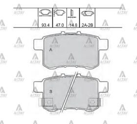 HONDA ACCORD ARKA FREN BALATASI 08/- DİSK MAHER