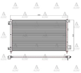 HONDA ACCORD KLİMA RADYATÖRÜ 03-08 2.0  2.4 MAHER