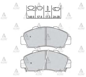 HONDA ACCORD ÖN FREN BALATASI 97-02  CRV 97-01 MT  HRV  PRELUDE MAHER