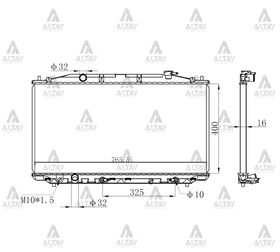 HONDA ACCORD SU RADYATÖRÜ 08/- OTOMATİK (Brazing) MAHER