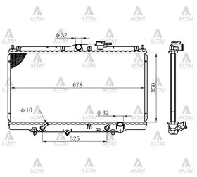 HONDA ACCORD SU RADYATÖRÜ 98-03 OTOMATİK (Brazing) MAHER