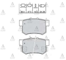 HONDA CIVIC ARKA FREN BALATASI 03-11 SEDANCIVIC 12/-ACCORD 99-03CRV 03/- PRELUDEROVERSWIFT 06/- SX4 MAHER