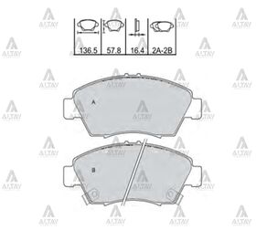 HONDA CIVIC ÖN FREN BALATASI 96-00 1.6 (EKSTRA KARBONLU) MAHER