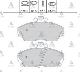 HONDA CIVIC ÖN FREN BALATASI 96-00 EURO  01-06  ROVER  VOLVO  TATA MAHER