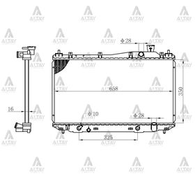 HONDA CIVIC SU RADYATÖRÜ 01-06 OTOMATİK (Brazing) MAHER