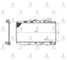 HONDA CIVIC SU RADYATÖRÜ 88-91 MANUEL (Brazing) CRX 16mm MAHER