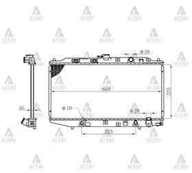 HONDA CIVIC SU RADYATÖRÜ 88-91 OTOMATİK (Brazing) MAHER