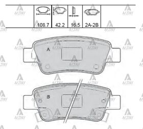 HONDA CRV ARKA FREN BALATASI 07/-  CRV 12/- MAHER