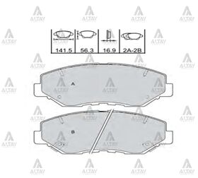 HONDA CRV ÖN FREN BALATASI 03-06 (EKSTRA KARBONLU)  CIVIC 16/- MAHER