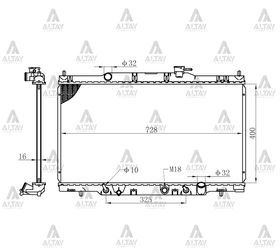 HONDA CRV SU RADYATÖRÜ 02-07 OTOMATİK (Brazing) MAHER