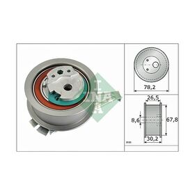 VW GOLF7 EKSANTRİK GERGİ RULMANI 13- INA 04L109243C