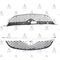 MAZDA 626 ÖN PANJUR 98-01 SİYAH (KROM KAPLAMALI) SDH.B. T.W.