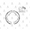 B-2500 ARKA FREN BALATASI 96-00  B-2200 88-95 PABUcLU 4x2 - 4x4