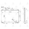 MITSUBIS RADYATÖR SU L-300  90-08 22mm BRAZING MB356342