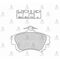 MITSUBIS FREN BALATA CARISMA 00-06 / COLT 04-11 / VOLVO S40 / V40 ÖN 30623259