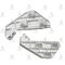 HONDA CRV ÖN TAMPON BAĞLANTI BRAKETİ 02-06 SOL (YAN) T.W.-TYV-71198S9A000